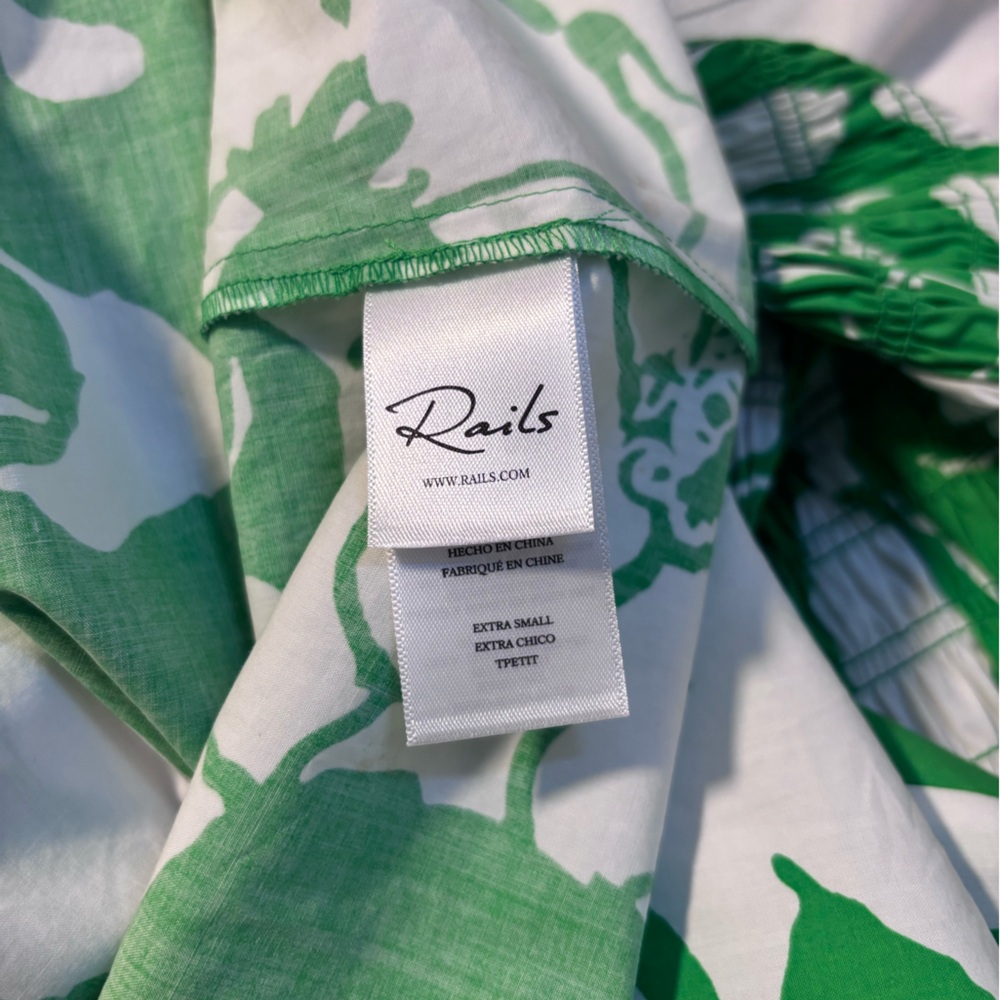 NWT Rails Seville Green Lotus Sun Dress Size XS - Picture 6 of 7